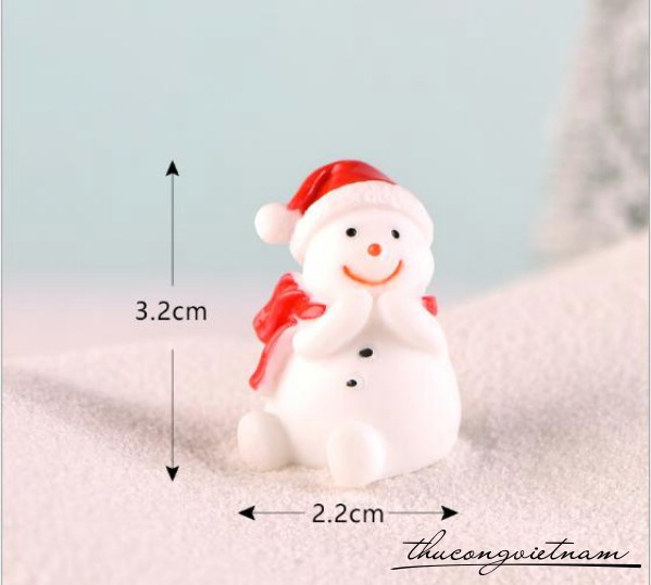 Mô Hình Người Tuyết Vỗ Tay 2.2*3.2cm